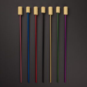 Pair of Colourful, Anodised Fire Eating Hollow Vapor Torches