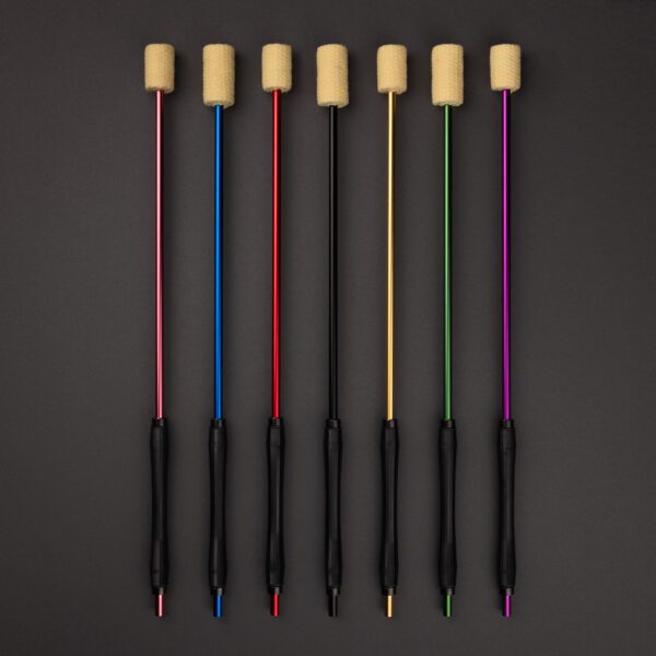 Pair of Colourful, Anodised Fire Eating Hollow Vapor Torches - Image 4