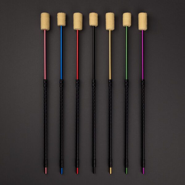 Pair of Colourful, Anodised Fire Eating Hollow Vapor Torches - Image 3