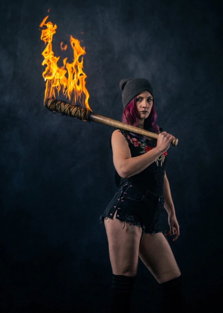 Lucille 2.0 - Fire baseball bat!