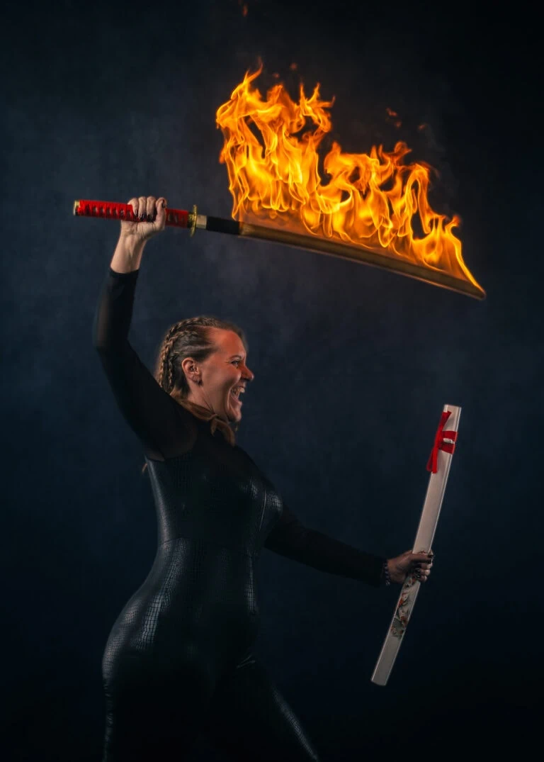 Fire katana