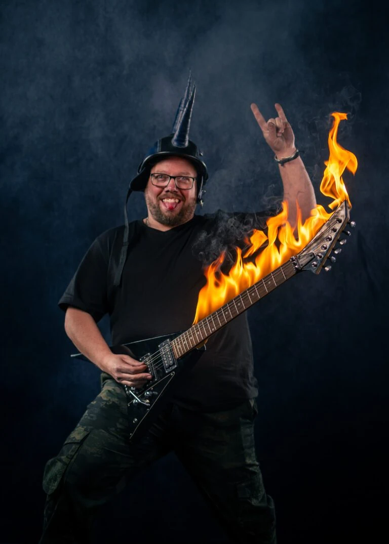 Fire guitar!