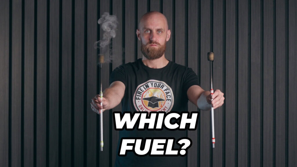 Which fuel to use for fire manipulation — Safety Course